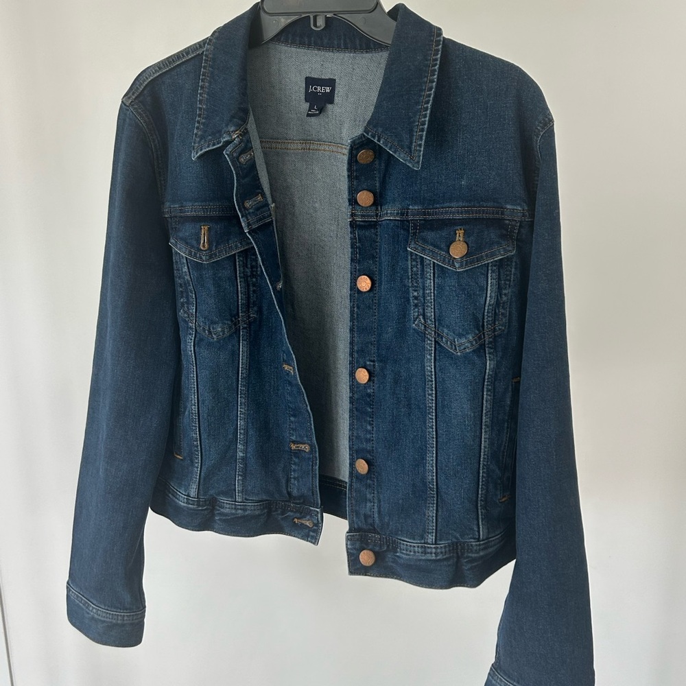 J. Crew Blue Denim Jean Jacket Classic Style